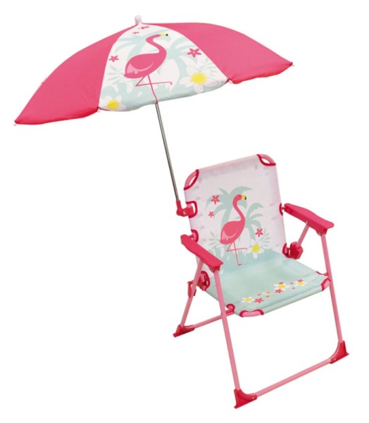 Fun House Chaise avec Parasol Flamingo